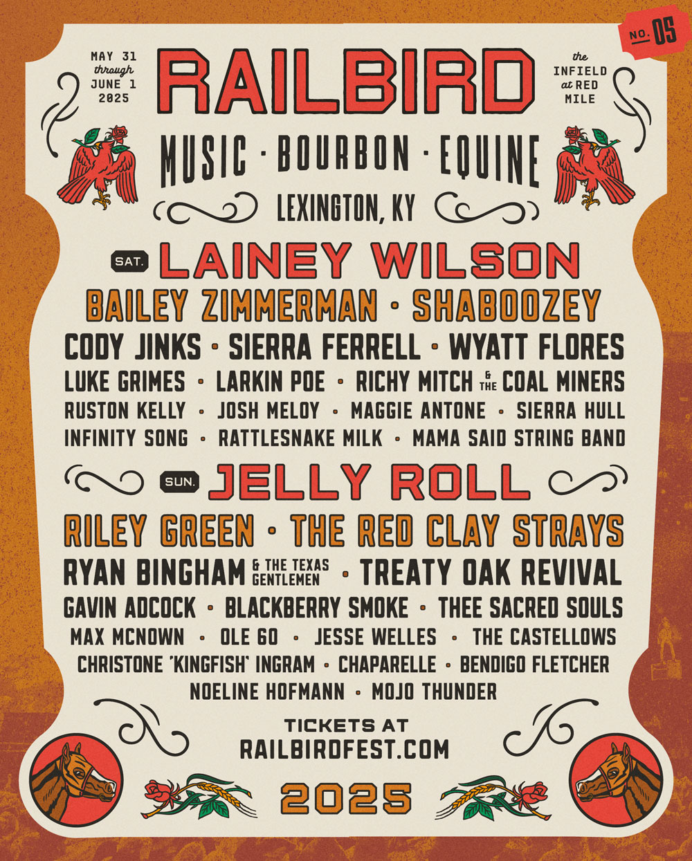 2025 Railbird Music Festival Lineup